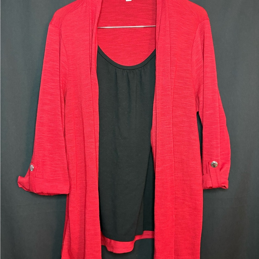 Studio Works Red Cardigan